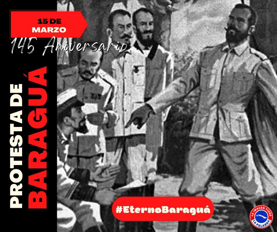 La Protesta de Baraguá elevó el espíritu patriótico de nuestro país, al no aceptar la paz sin independencia que promovía el Pacto del Zanjón.
Hoy seguimos afirmando, como expresó Fidel, que el futuro de #Cuba 🇨🇺 es y seguirá siendo un #EternoBaraguá.
#CubaViveEnSuHistoria
