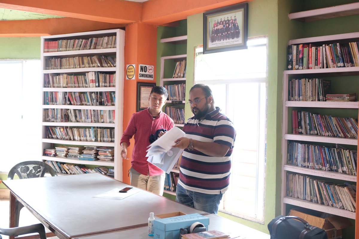 RamhlunYma's tweet photo. Kan mikhual hi Ramhlun South Branch YMA hmingin Branch O.B remchangte bakah Library Sub-Committee ten lo dawngsawngin kan hmalakna te lo hrilhfiah a nih bakah kan harsatna te lo thlen nghal a ni a, hmasawnna tur kawng tam tak min sawipui nghala, a phurawm hle. 
@MrDiptendu
#rrrlf https://t.co/611F4e5iOw