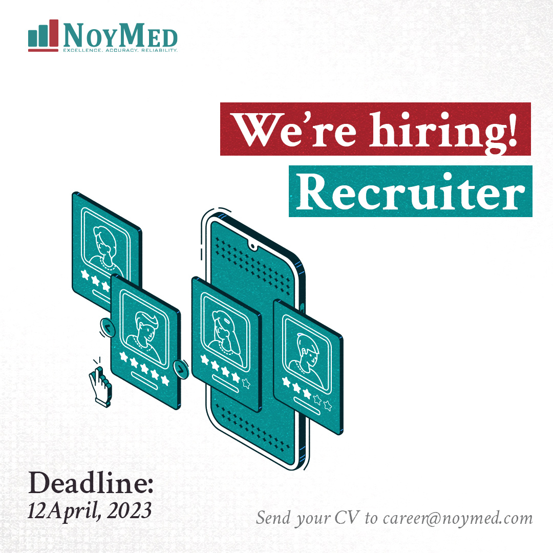 noymed_cro's tweet photo. !Recruiter Job Opening Here!

For more information on the job description, how to apply, etc., you can find here: https://t.co/l5sseoOXtE

Please apply by sending your CV to career@noymed.com, mentioning the “Recruiter” in the Subject line.

Deadline: 12 April 2023

#NoyMed https://t.co/YW2cfDNTyo