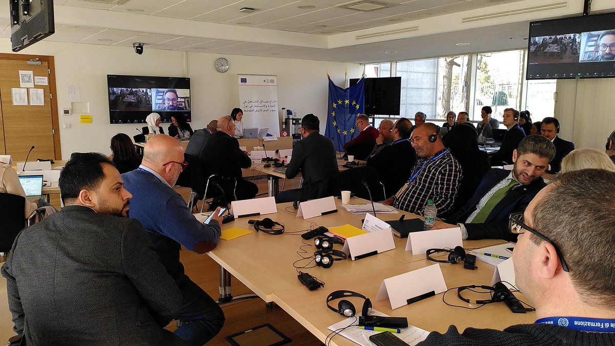 OstermeierMa's tweet photo. .#Employment issues need to be already considered during the design phase of #trade and #investment policies. @fareshussami, Sawsan (@JIC_Investment) &amp; Yasmin (@mpedegypt) show how and why at METI's 1st regional knowledge-sharing workshop https://t.co/QkaYhKC7Iu https://t.co/sYpt2dTlyL