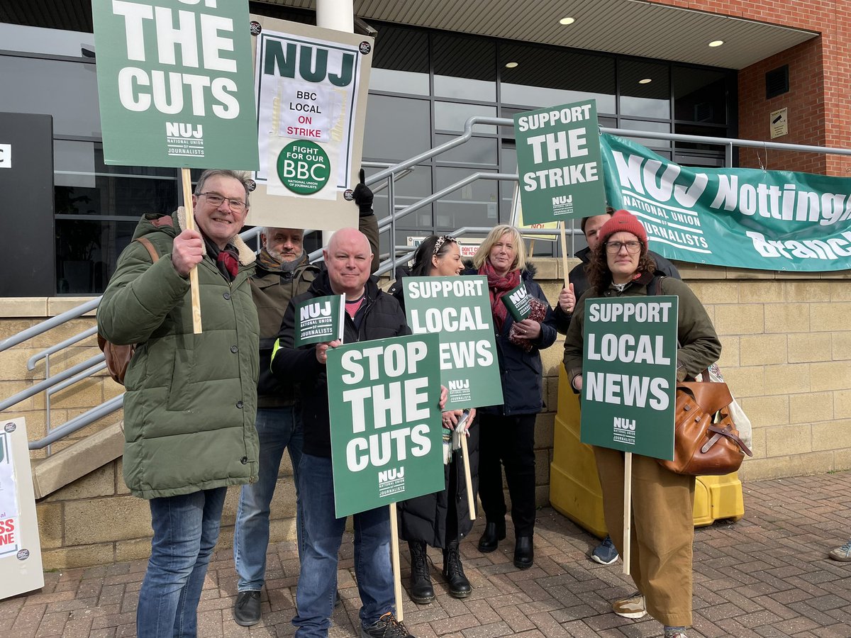 Keeping local radio local: Supporting today’s strike by BBC Radio Nottingham staff. #NUJBBCStrike #publicservicebroadcasting