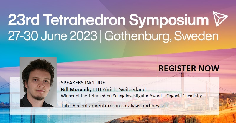 Recent adventures in catalysis and beyond: Join Bill Morandi <a href="/morandilab/">Morandi Lab</a> <a href="/ETH_DCHAB/">D-CHAB</a>, winner of Tetrahedron Young Investigator Award for #OrganicChemistry, for his invited lecture at #TETSymp 2023. 
View all speakers and register at bit.ly/TETR2023