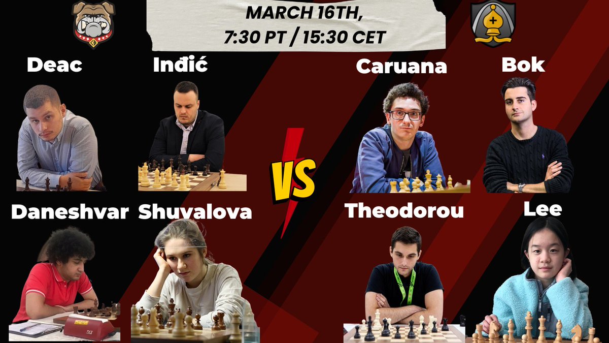 Chessentials_'s tweet image. Tomorrow at 7:30 PT || 15:30 CET, we have a culminating match of the @ProChessLeague season against Saint Louis Arch Bishops which will determine which team will go to the playoffs and which team will go home!
I can&apos;t wait - and hope you can&apos;t too!
#prochess