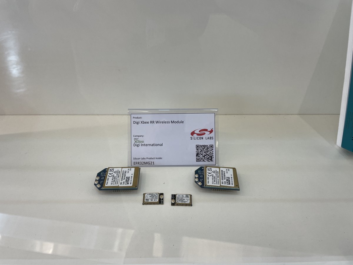 digidotcom's tweet image. We can&apos;t get enough of all the Digi representation at #EW23! Swing by the @siliconlabs café in Hall 4A, Booth 129 to see our Digi XBee RR on display — and while you&apos;re at it, stop by next door and say hi! #EmbeddedWorld2023 #DigiXBee