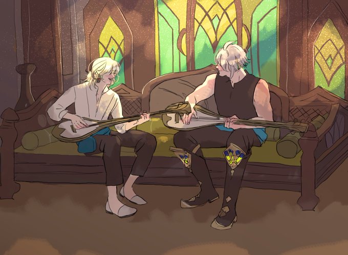 「2boys stained glass」 illustration images(Latest)