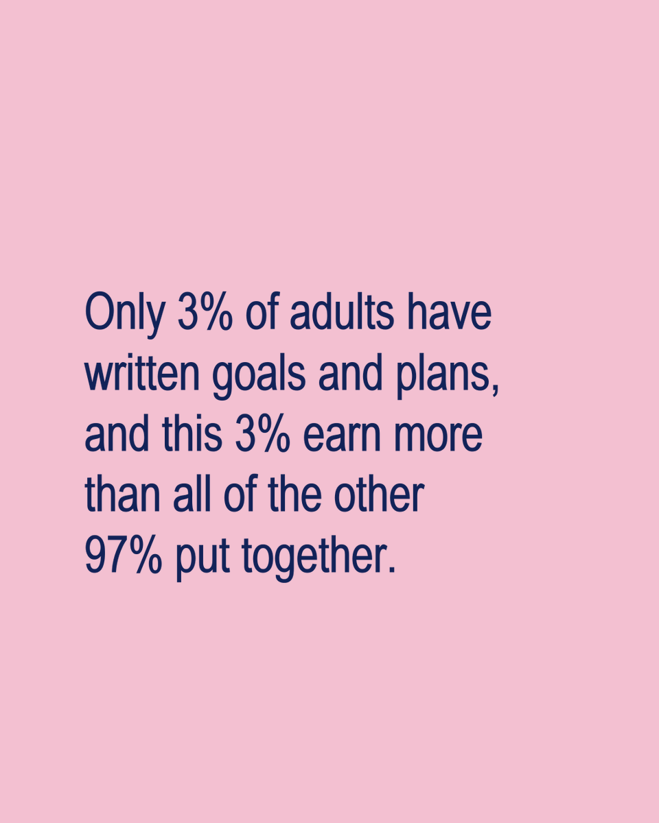 This comes from a study carried out on graduates from the Harvard MBA programme and proves that goals NEED to be written down.

If you'd like to be one of the 3% then join the next Social Media Strategy Programme that gets started on Thurs 23rd March.

socialmums.uk/social-media-s…