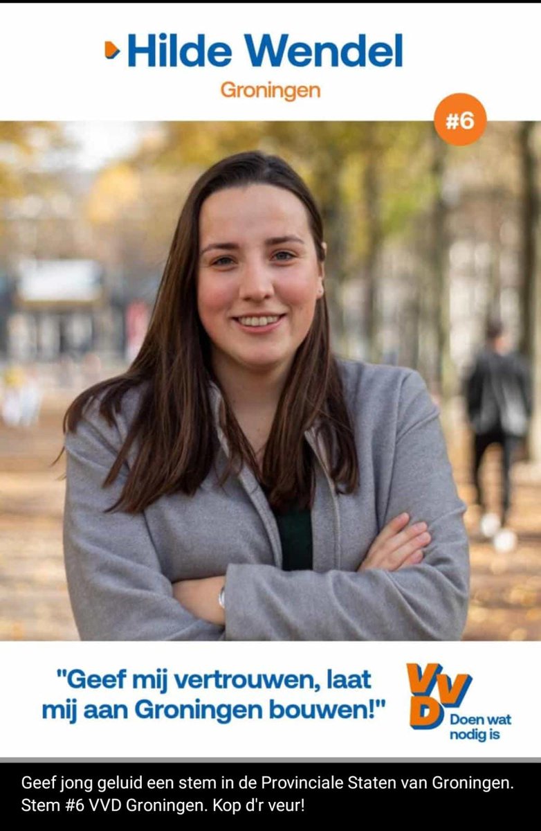Vandaag is het zo ver, we mogen naar de stembus. Een democratisch recht die zeker wij als jongeren niet aan zich voorbij mogen laten gaan. Laat mij jou vertegenwoordigen in de Provinciale Staten. Kies daarom #6 VVD Groningen.