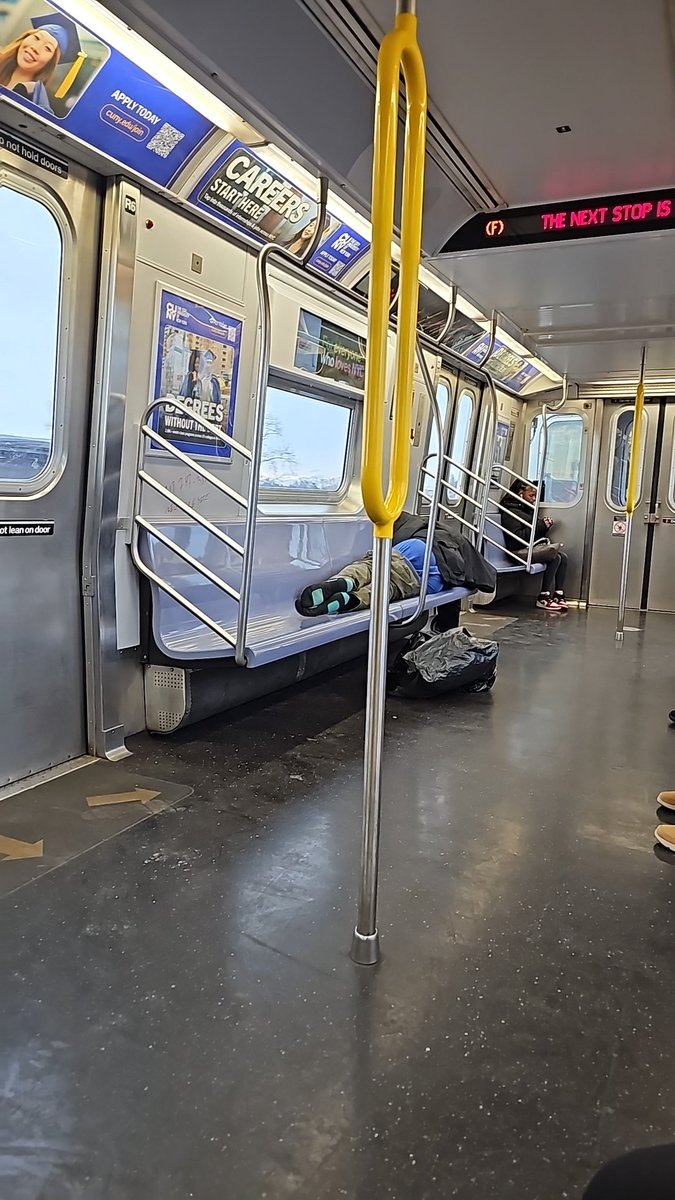 FreddyZalta's tweet image. @MTA @NYCMayor @mentalhealthcln how long until something is done to help and rehabilitate? #ftrain #nycmta #ericadams #sleepingonthetrain