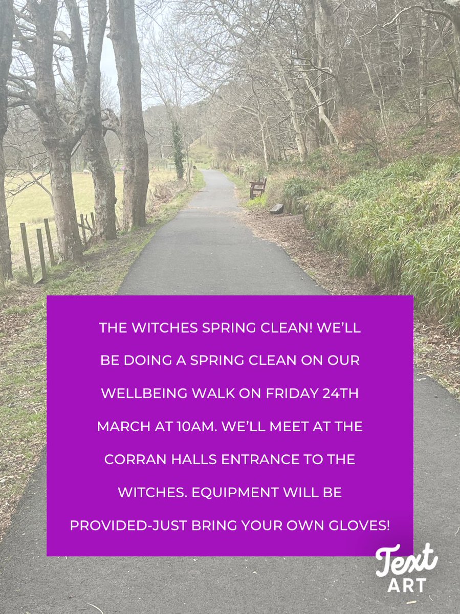 We’ll be doing a Spring Clean of The Witches with Keep Oban Beautiful on Friday 24th March at 10am. Why not join us? 
#TogetherWeCanDoThis #Oban