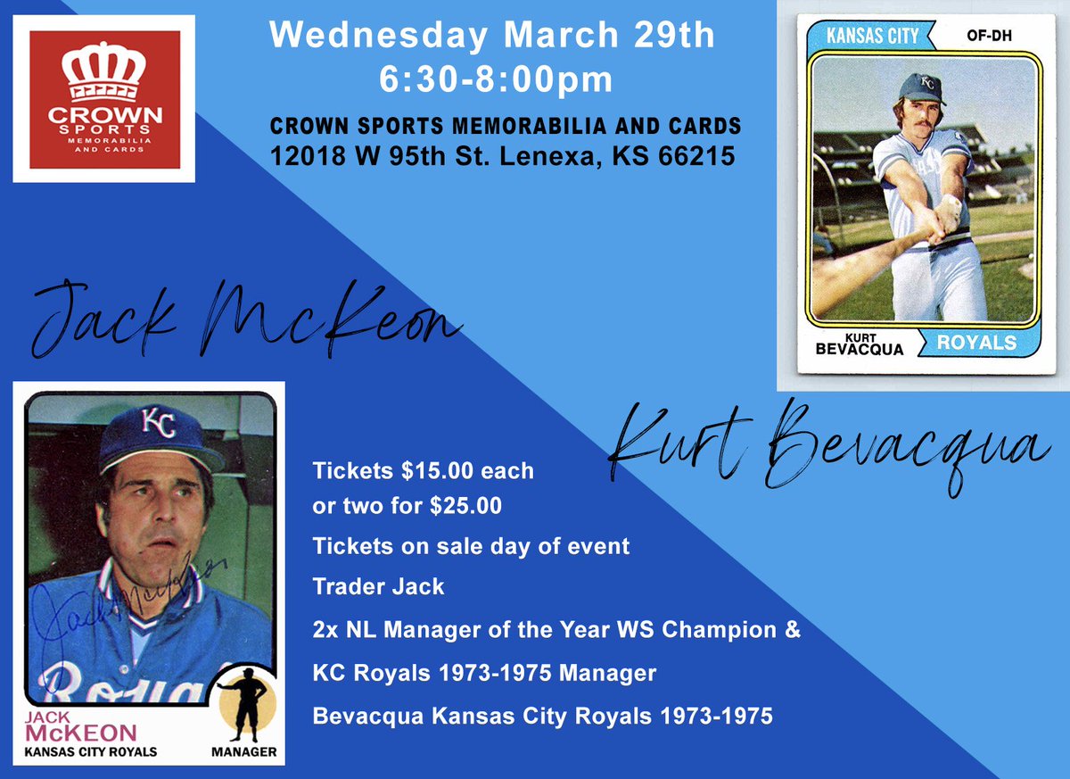 jefferylogan's tweet photo. Trader Jack &amp; Kurt Bevacqua !! @crownsportsauction https://t.co/8M3yRhrrDT