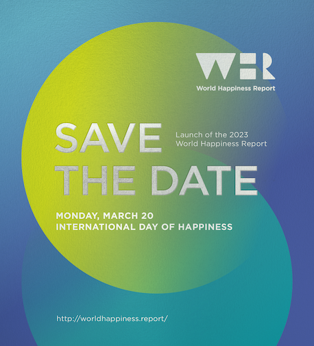 SDSN_EU's tweet photo. 📢😀The 2023 World Happiness Report comes out on March 20!
Join @UNSDSN  and the Center for Sustainable Development (@CSD_Columbia ) when they observe the @un International Day of Happiness.
Register at 👉 https://t.co/W8rngBlYp5 #WHR2023

@HappinessRpt https://t.co/ydkAzWvoo8