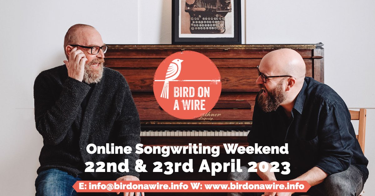 There are a few places on the @Birdonawiresong workshops that I am running with @boohewerdine The February workshops were brilliant fun. JOIN US! #songwriting #singersongwriter #songwritingworkshop #onlineworkshop