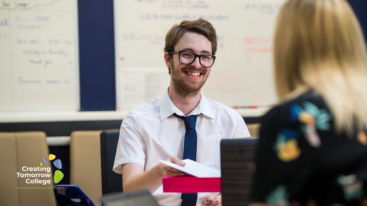 Creating Tomorrow College provide learners from 16-25 with SEND the opportunity to gain and sustain employment in the real world.

Want to find out more about us? 🧐

Download our 2022/2023 Prospectus here: creatingtomorrowcollege.co.uk/page/?title=Pr…

#SEND #Employability #FurtherEducation