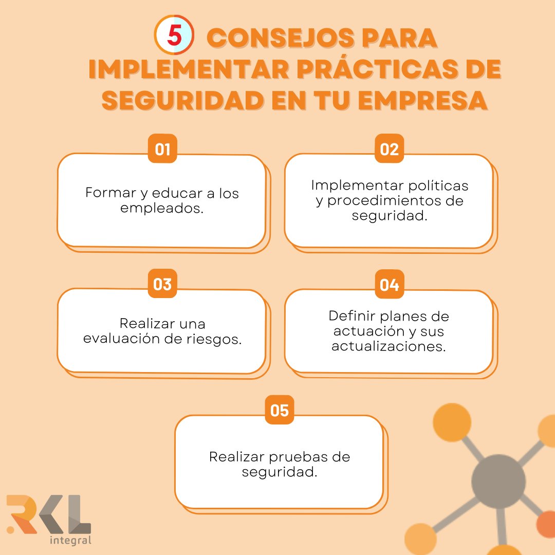 5️⃣ consejos para implementar prácticas de seguridad en tu empresa #SeguridadIntegral