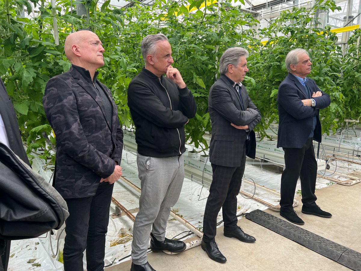 moselle_tv's tweet photo. Grand rendez-vous aux Jardins Vitrés de La Maxe pour évoquer l’avenir du maraîchage 🥒🍅 sous serres, avec les journalistes @Iouisbodin et @philipcollignon, mais également le chef mosellan🧑🍳 #MichelRoth. Reportage à découvrir dès ce soir 18h dans #MoselleInfo. https://t.co/6dAQUmHgBd