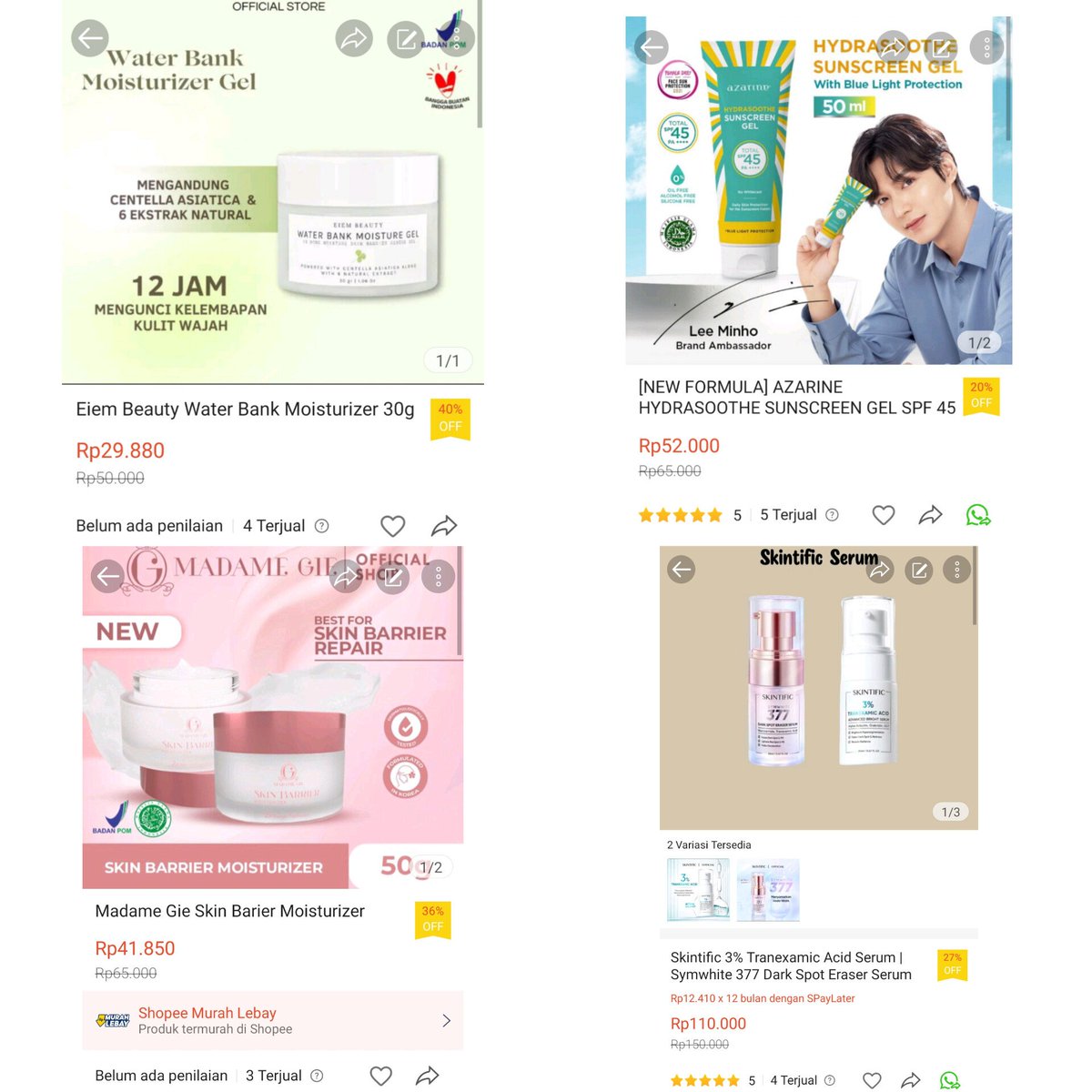 susxxhi's tweet photo. • Himalaya neem face wash, mask, scrub
https://t.co/ExXjeUOhbn

• Pratista Hyalu Toner :  https://t.co/w7A71Zlebs

• Pratista Calming Spray
https://t.co/d6crR6BZgO

• Azarine Hydrasoothe Sunscreen Gel 
https://t.co/FKqqJIbksO

• Madame Gie Sunscreen
https://t.co/qG61H3peIH https://t.co/mqNi19gDLn