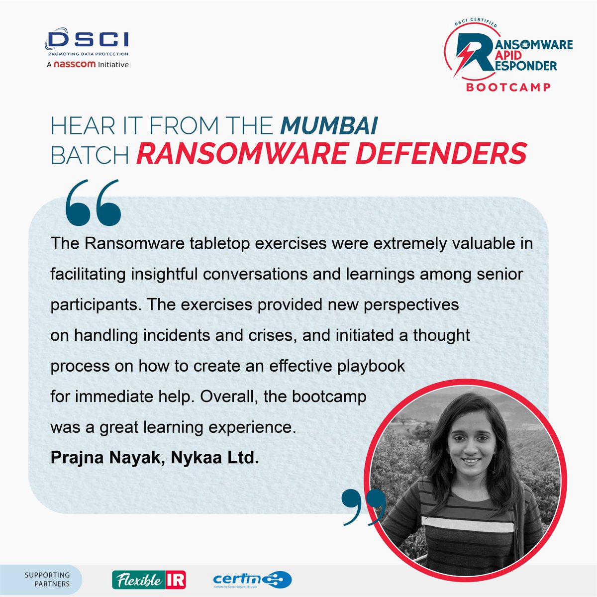 DSCI_Connect's tweet photo. After an amazing debut in Mumbai, we're ready to help you become a #ransomware busting pro in just 2 action-packed days. Join us for the upcoming batch on March 23-24 in Bangalore and get your skills up to speed.

👉 https://t.co/s8WLu0Ef26 https://t.co/ESaVVOiZaW