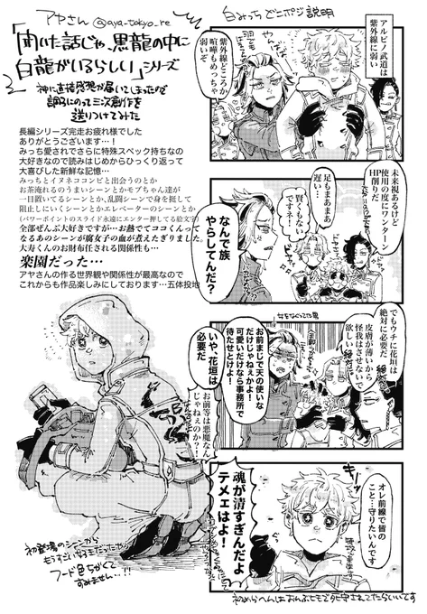 この前大はしゃぎで感想呟いてた【アヤさん@aya_tokyo_re 】の作品感想絵を描かせて頂きました…!11BDとたじゅニキがすごい素敵で頭おかしくなっちまう作品…描いたけどこんな…こんなんじゃないんだすごい尊いんだよ…!感謝の正拳突き https://t.co/QVug97yIZy 