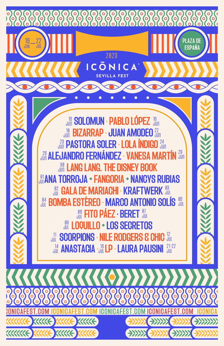 cartel Icónica Sevilla Fest 2023