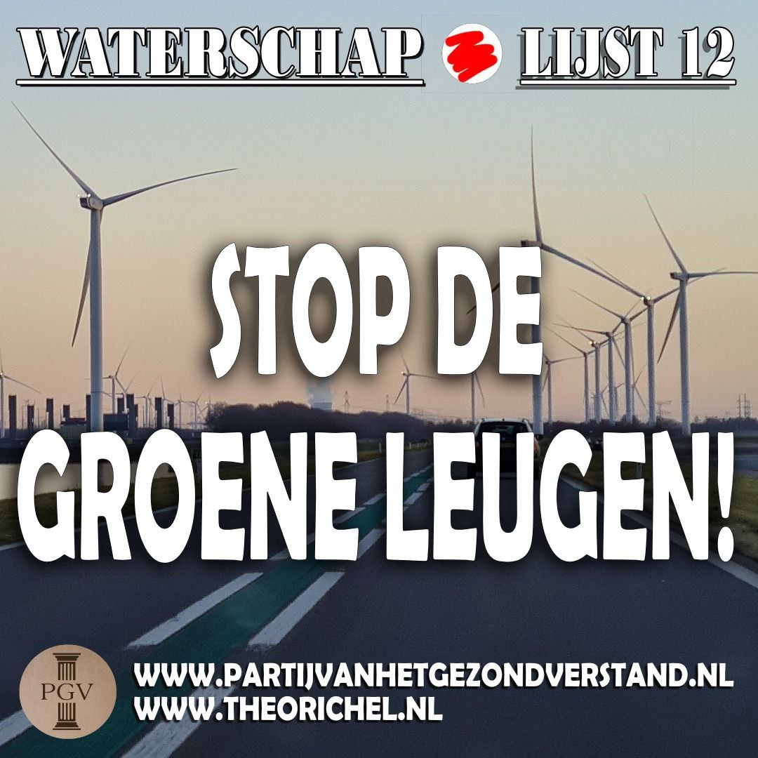 Ga stemmen en kies voor gezond verstand in het waterschap van Zeeland! #Lijst12!