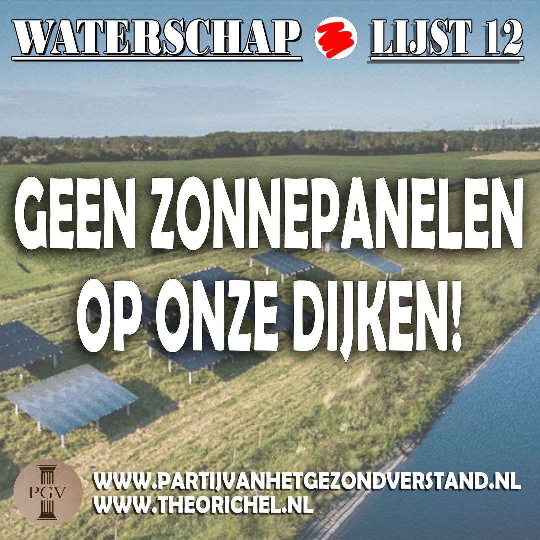 Ga stemmen en kies voor gezond verstand in het waterschap van Zeeland! #Lijst12!