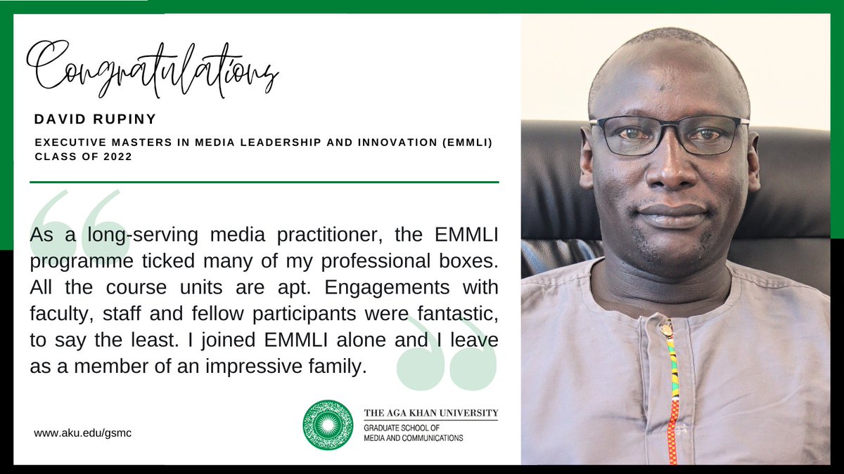 AKU_GSMC's tweet photo. Congratulations @drupiny - #EMMLI class of 2022 graduand. #AKUConvocation π¨π½βππ₯³ https://t.co/xvNYwi18hg