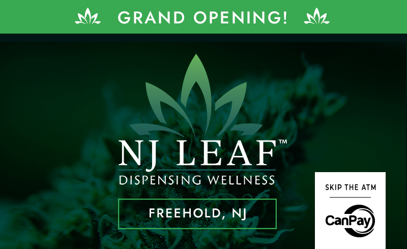 We are excited to announce that <a href="/NJLeaf/">NJ Leaf</a> is celebrating their Grand Opening in Freehold, NJ!! They are accepting CanPay, so you can skip the ATM &amp; use CanPay at checkout from your smartphone! - njleaf.com

#FreeholdNJ #NJWeed #NJDispensary #CanPay #YesWeCanPay