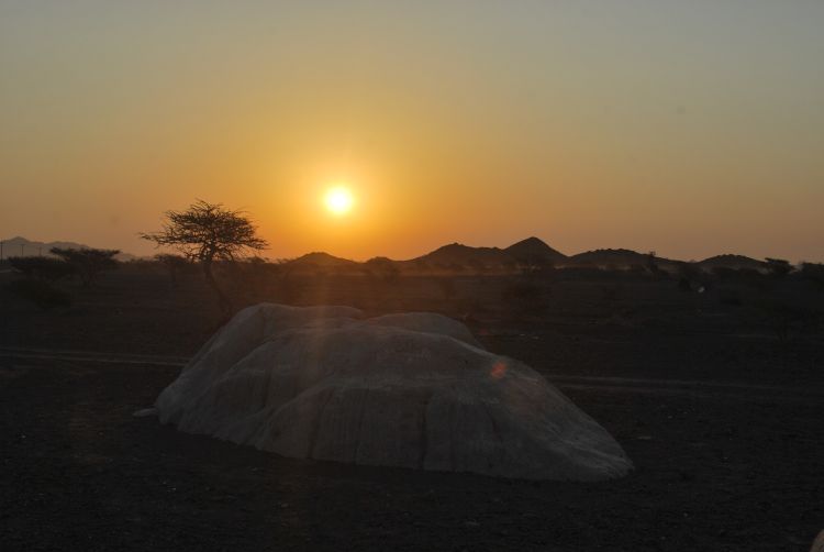 Archaeo_Oman's tweet image. Sunrise at the rock art sites of Al-Tasawir and Lizq. #Oman #BeautyHasAnAddress #beautifuloman #ExperienceOman #OmanByYou