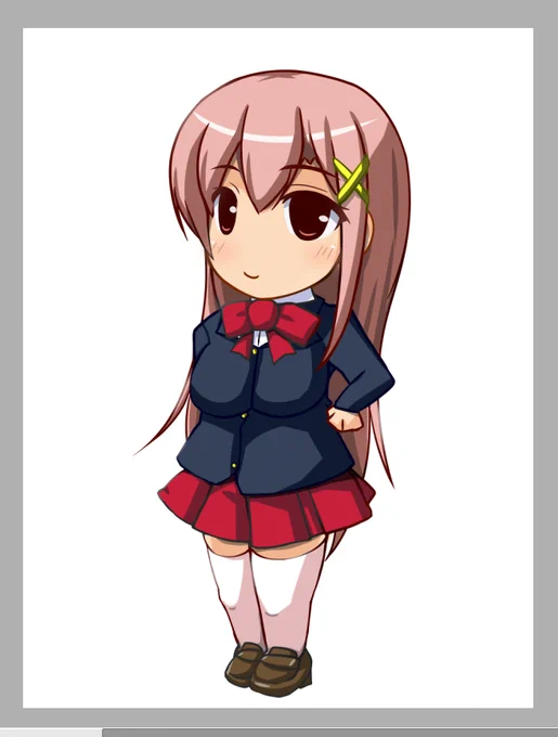 ゆっくりすると眠くなりそうだったのでSDキャラの着色やってたんご〆(‾・ω・‾)b普段からグラ無し塗りだから特に手法を変えないでいいのは良かったですなw 
