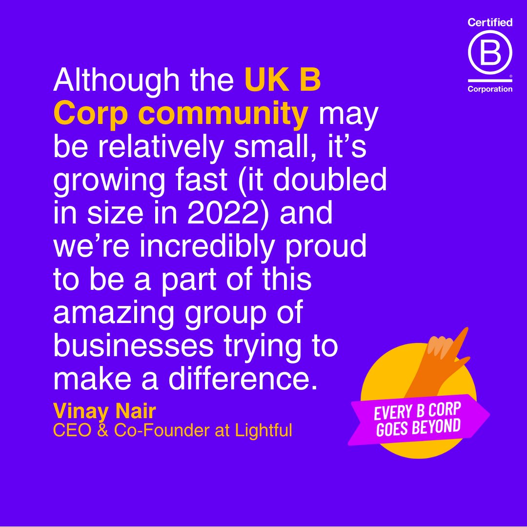 Happy #BCorpMonth! 💜

March is the time for B Corps to celebrate their commitment to social &amp; environmental impact 🌍

In honour of the occasion, <a href="/vinaynair/">Vinay Nair</a> shares his expert insights on how to build trust online as a #BCorp ⬇️

lightful.com/blog/building-…
