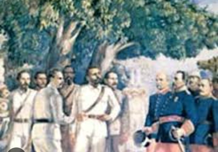 yasminpere54966's tweet photo. A 145 años de la histórica Protesta de Baraguá, los Forjadores del Futuro, evocan hoy la braveza del Mayor General Antonio Maceo, quien se negó a aceptar una paz sin independencia de la colonia española.#3raOlimpiadaUG. #UniversidadDeGuantánamo #FeuDeLaUg #FEUCuba #UJCUG #UJC https://t.co/9vju7DDXiE