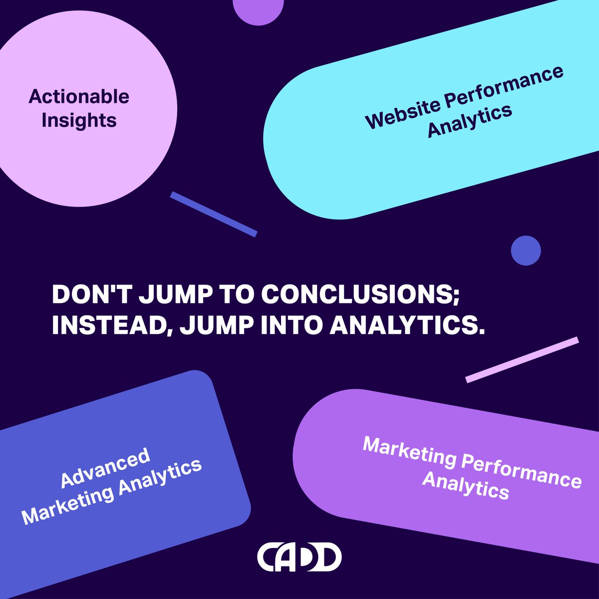 CaddImpact's tweet photo. We decipher data into in-depth analytics. 

It provides you great insights that would impact your journey towards boundless potential, enabling you to grow your business to greater heights.

#Data #socialmediamarketing #digitalmarketing #research #cadd https://t.co/OtboqBpAuK