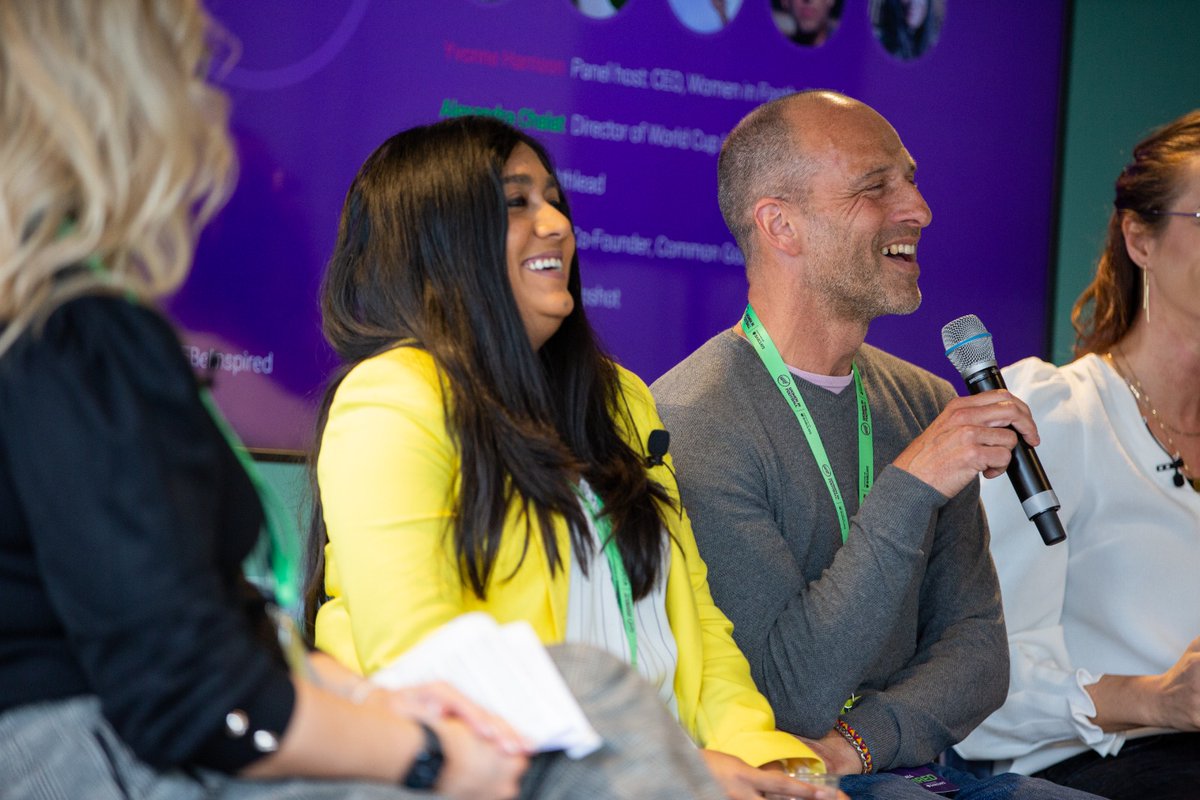 WomeninFootball's tweet photo. “Happiness is figuring out what you’re good at and using it to help other people.”

Love this from @KatCraig1 in the 'The Power of Football: Football for social change' breakout session 💜

#WIFBeInspired #WomeninFootball https://t.co/bfRaNVGGxO