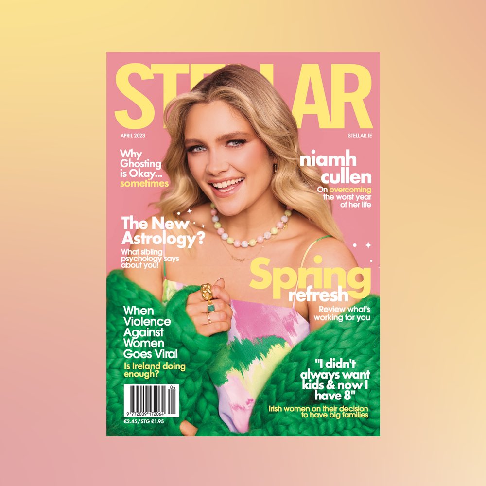 The April issue of STELLAR is out tomorrow - and it stars the incredible Niamh Cullen 🌸 

Pick it up in shops from Thursday ✨