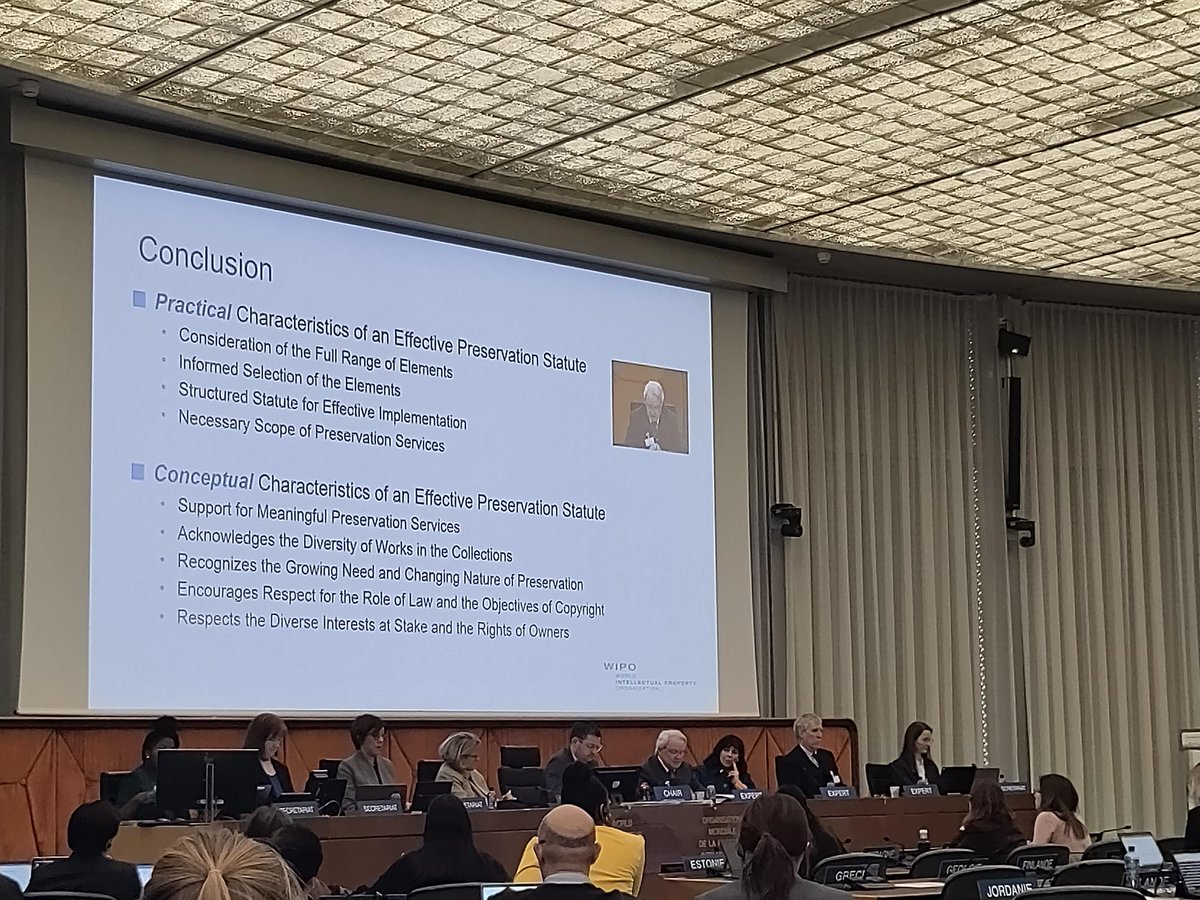 DS Wyber (@dswyber) on Twitter photo We encourage respect for #copyright law by having statutes that our communities can actually use as they become really law-abiding citizens
Helpful, fresh perspective on where efforts on #RespectForIP really should be focusing from <a href="/kcrews/">Kenneth Crews</a> at #SCCR43 We encourage respect for #copyright law by having statutes that our communities can actually use as they become really law-abiding citizens
Helpful, fresh perspective on where efforts on #RespectForIP really should be focusing from <a href="/kcrews/">Kenneth Crews</a> at #SCCR43