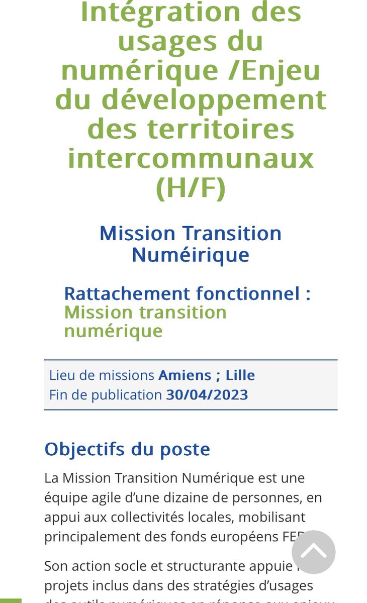 Étudiant en M1 ScPo ou Action Territoriale ?
En recherche d’alternance pour M2 ?
Pas spécialiste mais aimez l’enjeu du numérique ?
Un souhait d’apprendre et pratiquer les politiques publiques ?
Cette alternance à la Region est pour vous :  hautsdefrance.fr/offres-emploi/…