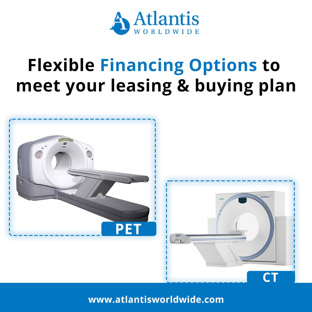 AtlantisLLC's tweet image. We provide a wide range of flexible financing options to meet your purchasing and leasing needs for both new &amp;amp; used Medical Imaging Equipment. Learn more about flexible financing options at hubs.la/Q01GXRKH0 #medicalimagingequipment #medicalequipmentonlease #leasingoptions