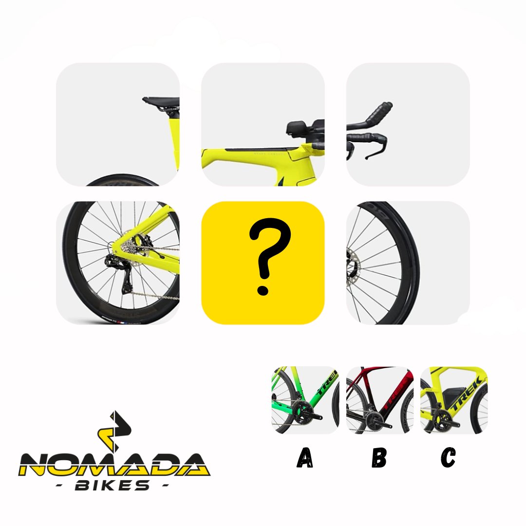 Esta es facilita
A)
B)
C)

#juego #nomadabikes #cicilismo #bicicleta #compracalidad #trek #trekbikes
