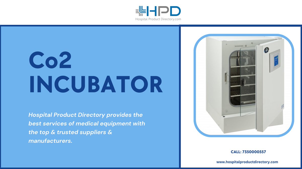 AkshataW2's tweet photo. Co2 Incubator Dealers contact details are listed on the Hospital Product Directory.

Visit: https://t.co/n5il5ZSSHj

#co2incubator
#incubator
#mediclsuppliers
#medicalequipment
#hospitalproductdirectory https://t.co/GISrCGqQoM
