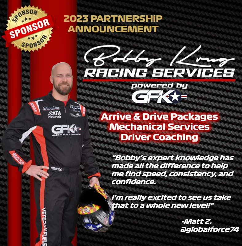 GlobalForce74's tweet photo. 📣PARTNERSHIP ANNOUNCEMENT📣Are you new to the sport or looking to find a few extra tenths? Bobby Krug Racing Services (BKRS) can help you find speed and confidence on and off the track. Click the link below to learn more!
https://t.co/eNg1FY3J3U https://t.co/cfqqrKHcsS