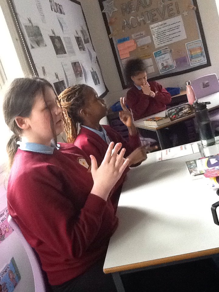 SWCPSBradford's tweet image. Year 6 thoroughly enjoyed their @BritishSignBSL lesson today, we have spent the morning practicing how to communicate with one another. @SignatureDeaf @BDA_Deaf #SignLanguageWeek @bcw_cat