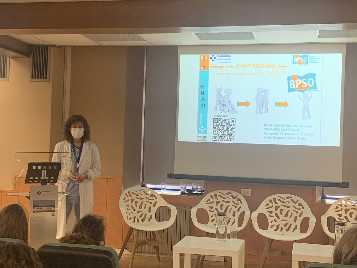 BPSOyolanda's tweet photo. 1er Aniversario Candidatura BPSO Hospital Gorliz. Rosa Blanco Dra Enfermeria cierra la Jornada  @bpsoeuskadi https://t.co/B9SQ2LpM51