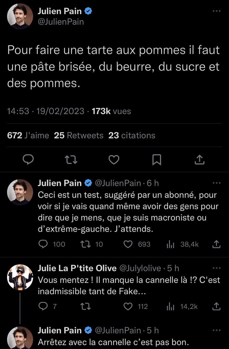 SenseurFR's tweet image. Deux semaines plus tard, les #lockdownfiles ne sont définitivement pas une priorité pour @JulienPain.

D&apos;abord, un documentaire sur les méchants @idrissaberkane et @louisfouch3.
Ensuite, la recette de la tarte aux pommes.

Rigolez pas, c&apos;est avec vos impôts.