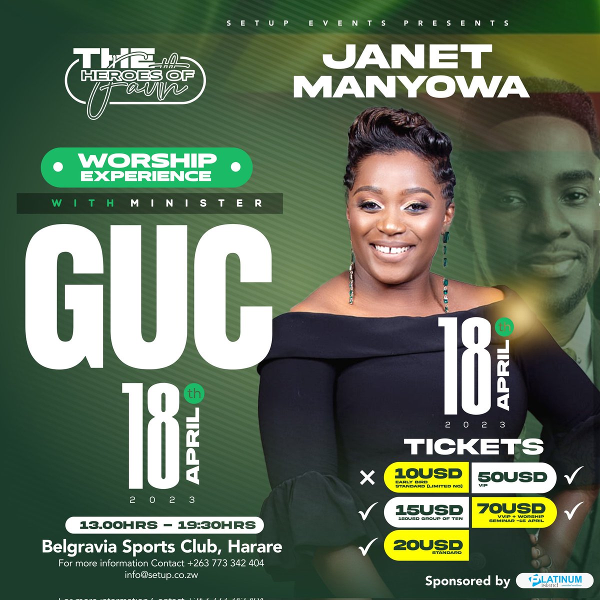 janetmanyowa's tweet photo. Join me on the 18th of April as we worship together with @ministerguc 🙏🏽. Can't wait to praise and worship with you!

@setupevents1

#HeroesinFaith https://t.co/R01cBuuIS0