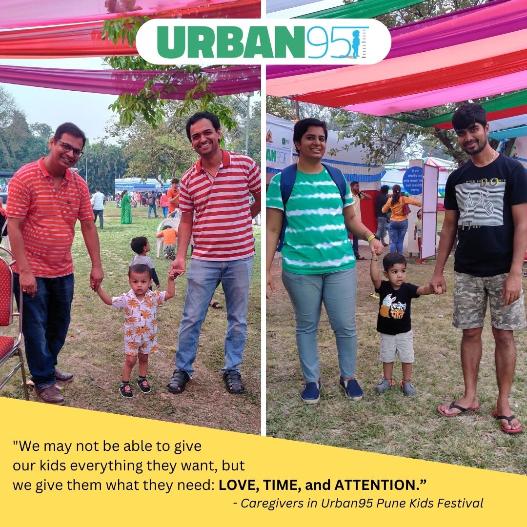 Urban95U's tweet photo. We may not be able to give our kids everything they want, but we give them what they need: LOVE, TIME, and ATTENTION.”
- Caregivers in #Urban95 #Pune Kids Festival
#earlychildhoodmatters #urban95cm #urban95academy #childfriendlycities #positiveparenting @PMCPune @BvLFoundation https://t.co/583ntmKJ38