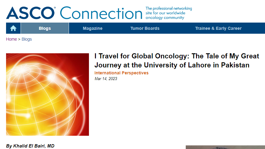 I Travel for Global Oncology 

bit.ly/3lcpOwq 
#ASCOconnection @ASCO 
#MedTwitter #oncology #globaloncology #AORTIC