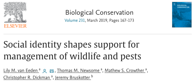 RewildingS's tweet photo. Today we're looking at how public perceptions of wildlife are important in wildlife management decisions in a paper that looks at managing four animals in Australia
1/
#rewilding #rewildingscience
@lilyvaneeden https://t.co/xeT2I4gkWO