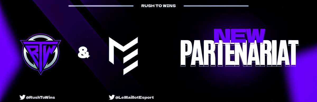 RushToWins's tweet photo. New Partenariat !!! 
--> @LeMaillotEsport 

Nos maillots arrivent bientôt en boutique ! 

Affiche design by @yassot7x !!! https://t.co/eaolOweotM