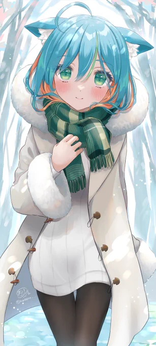 Skebリクエストありがとうございました照れ顔差分も描かせていただきました 