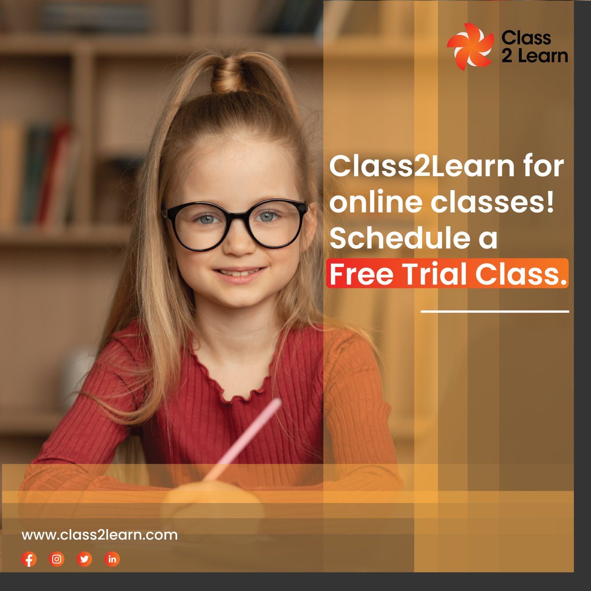 Class2Learn's tweet photo. Class2Learn Online Classes - Schedule Free Trial Class.
https://t.co/gkntxJlSDH
#onlinelearning #onlinelearningplatform #onlineeducation #onlineschooling #oneononeclass #virtualclassroom #virtualclasses #privatetutor #elearning #class2learn https://t.co/OBxJZdZmlE